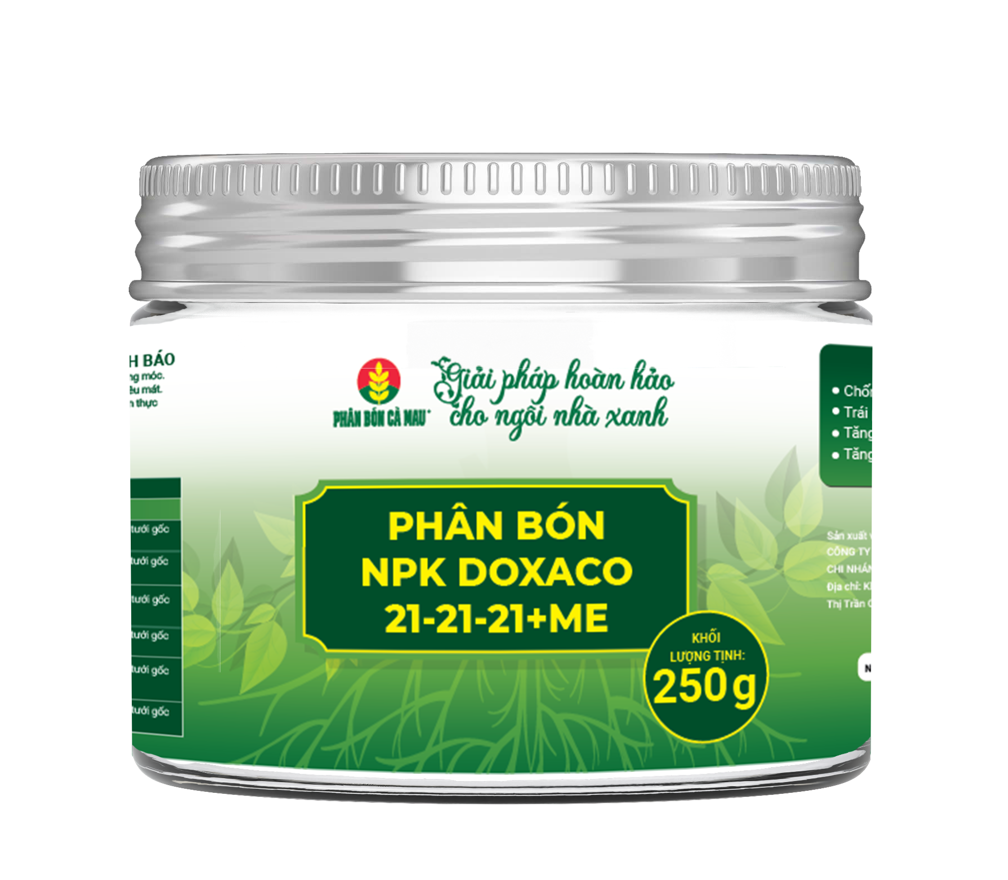 [Cửa hàng NNĐT] Phân bón NPK DOXACO 21-21-21+ME- Phù hợp nhiều loại cây trồng và giai đoạn sinh trưởng (100g, 250g) 100g