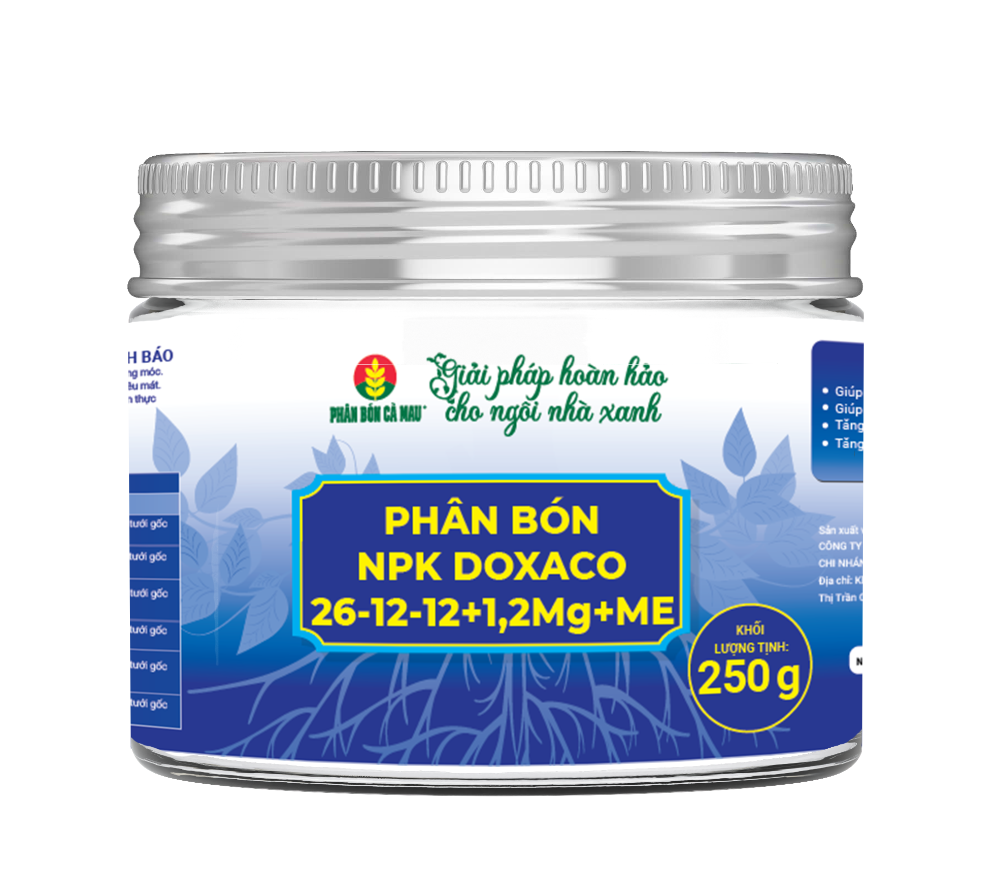 [Cửa hàng NNĐT] Phân bón NPK DOXACO 26-12-12+1,2Mg+ME- Phù hợp nhiều loại cây trồng và giai đoạn sinh trưởng (100g, 250g) 100g