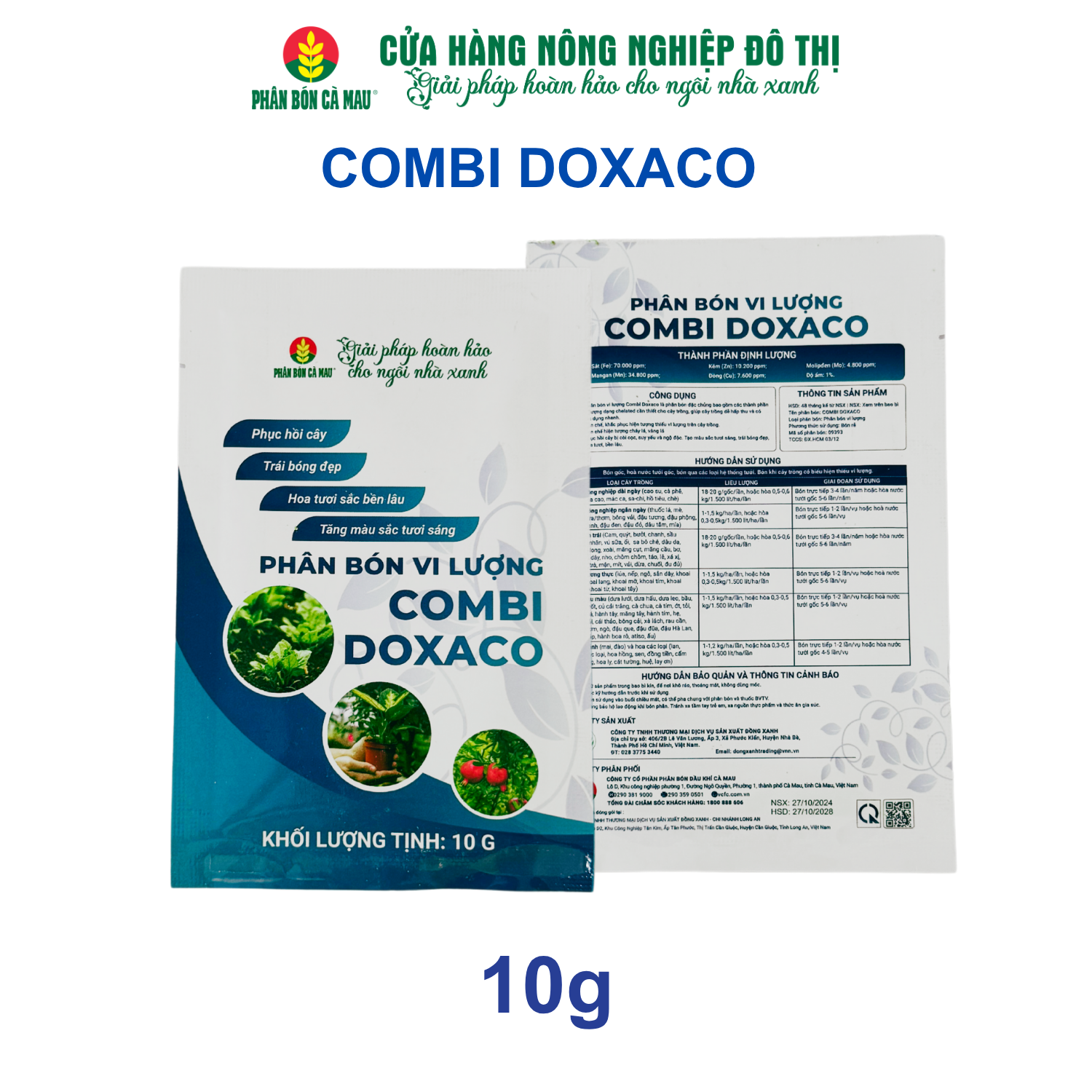 Phân bón vi lượng COMBI DOXACO - Bổ sung dinh dưỡng vi lượng - 10g
