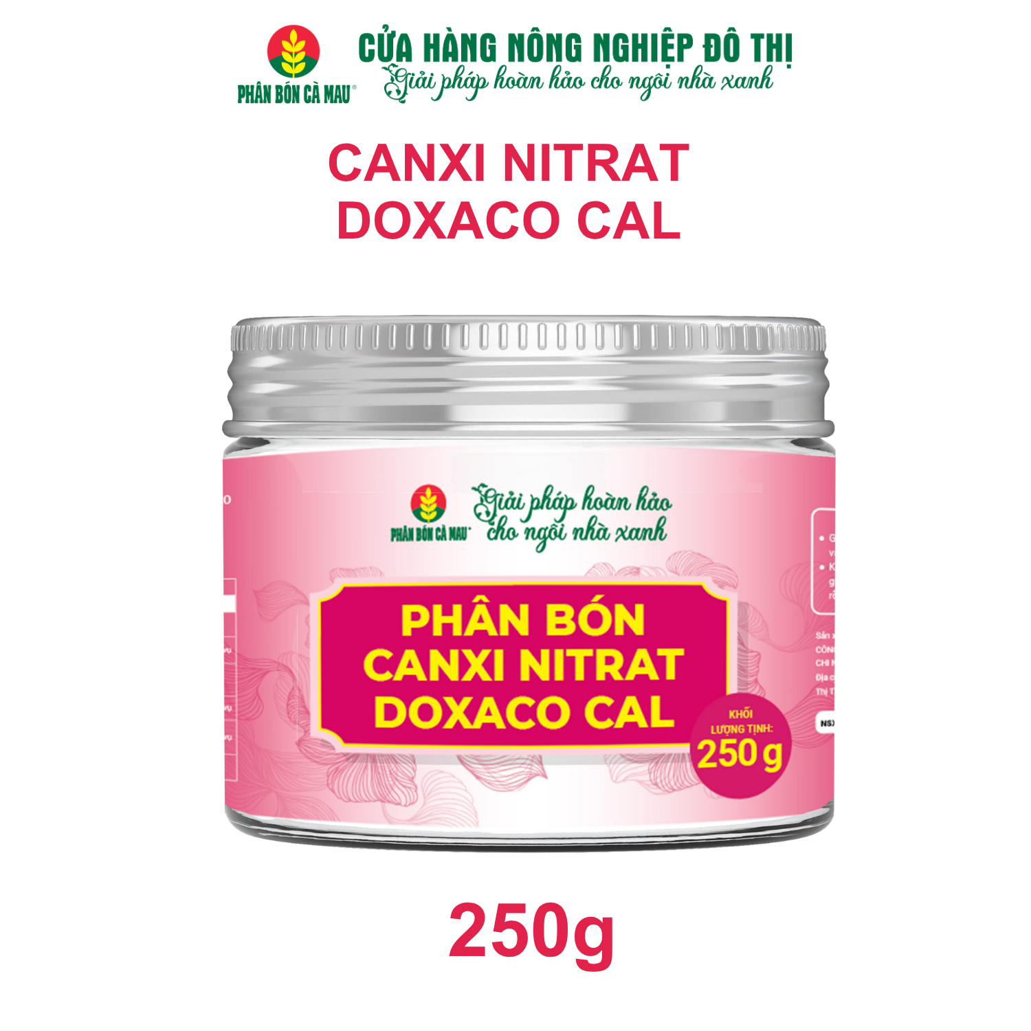 Phân bón Canxi Nitrat DOXACO CAL - Cây khỏe, cành chắc, chống nứt trái - 250g