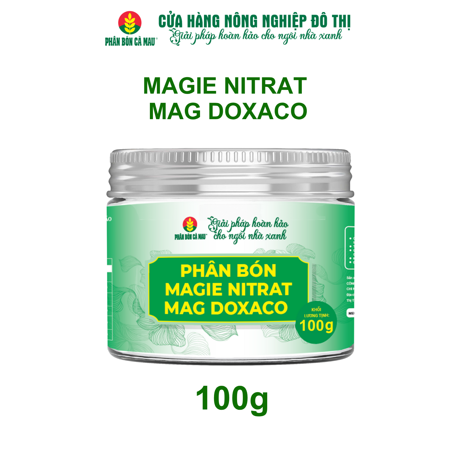 Phân bón Magie Nitrat MAG DOXACO -Lá xanh tốt, trái to, bông sáng - 100g