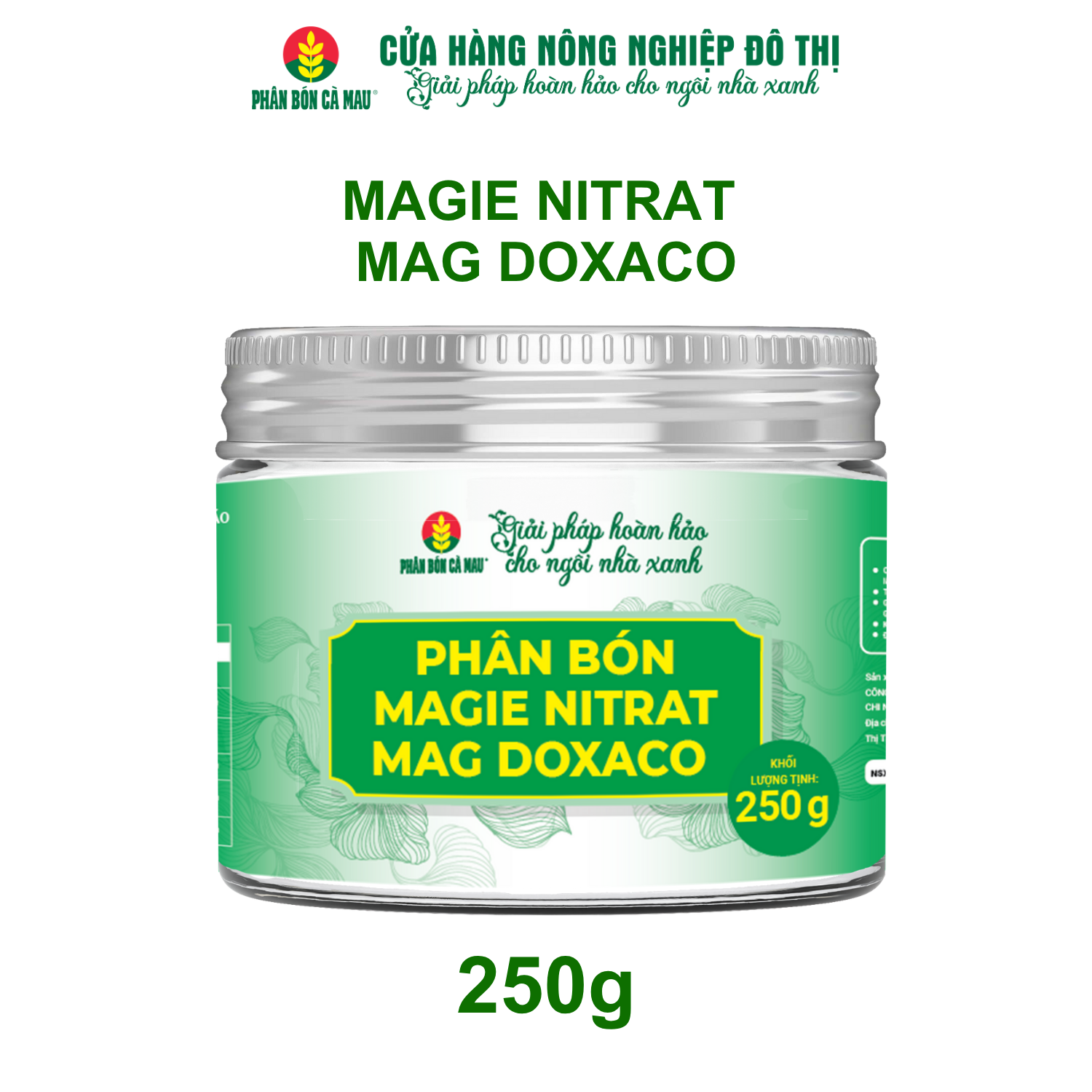 Phân bón Magie Nitrat MAG DOXACO -Lá xanh tốt, trái to, bông sáng - 250g
