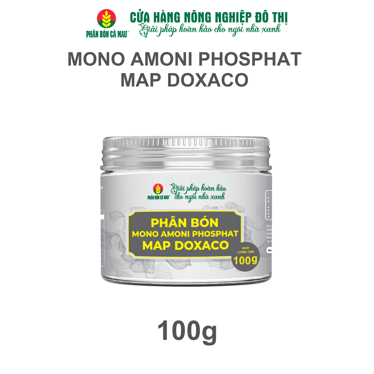 Phân bón Mono Amoni Phosphat MAP DOXACO - Rễ tốt, cây khỏe, kích thích đâm chồi non, ra hoa đồng loạt -100g