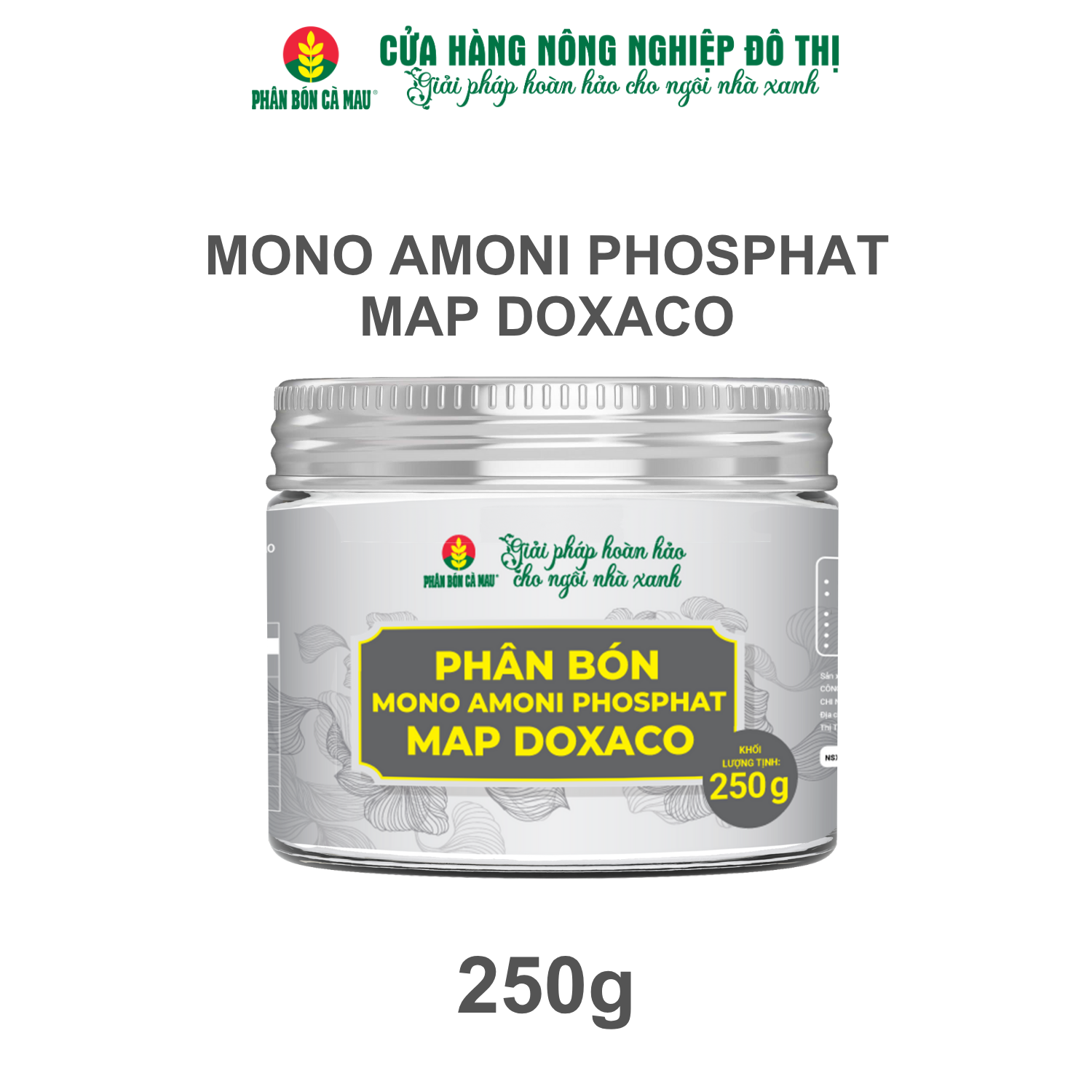 Phân bón Mono Amoni Phosphat MAP DOXACO - Rễ tốt, cây khỏe, kích thích đâm chồi non, ra hoa đồng loạt - 250g