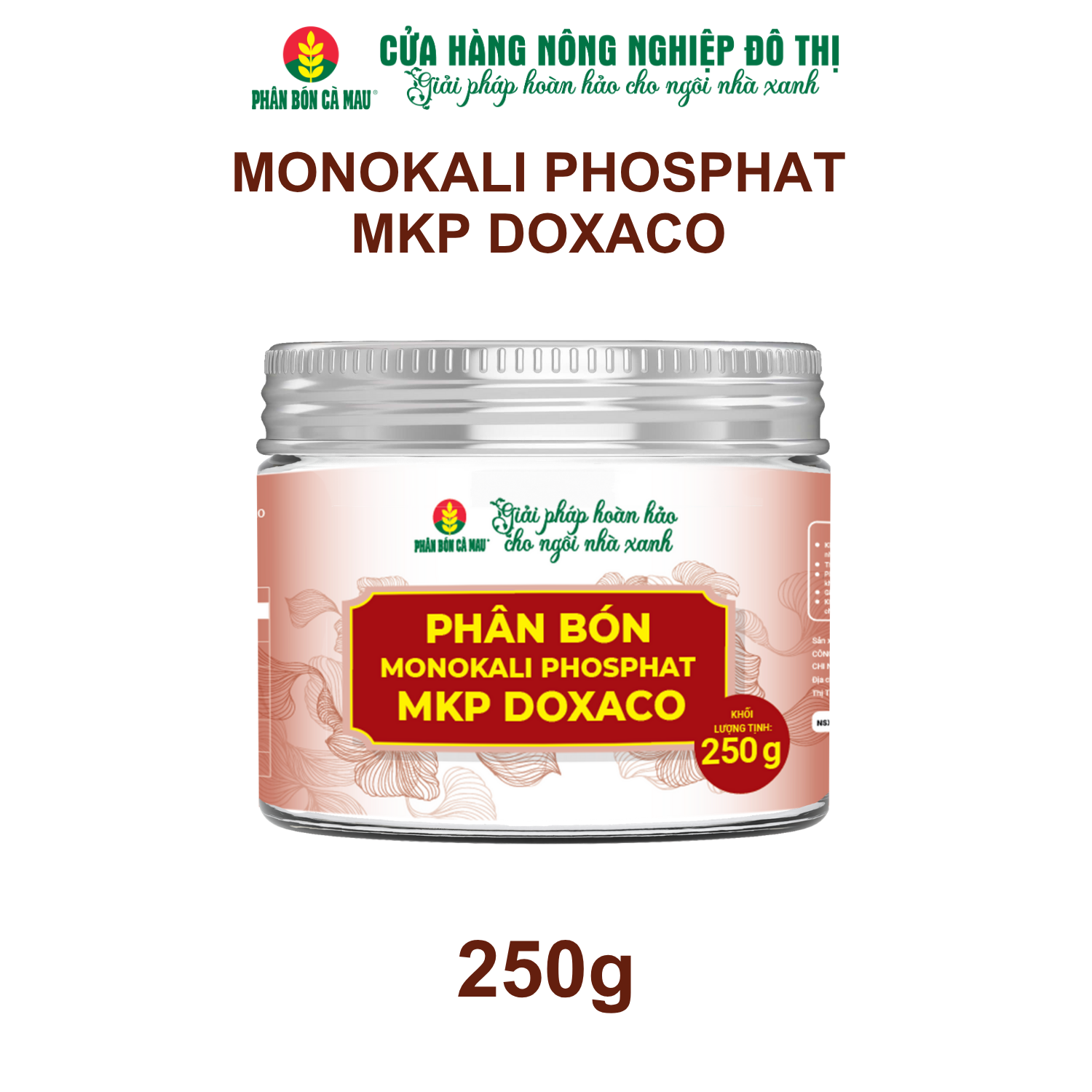 Phân bón Mono Kali Phosphat MKP DOXACO - Cây khỏe, hạn chế đổ ngã; xử lý ra hoa sớm và tập trung - 250g