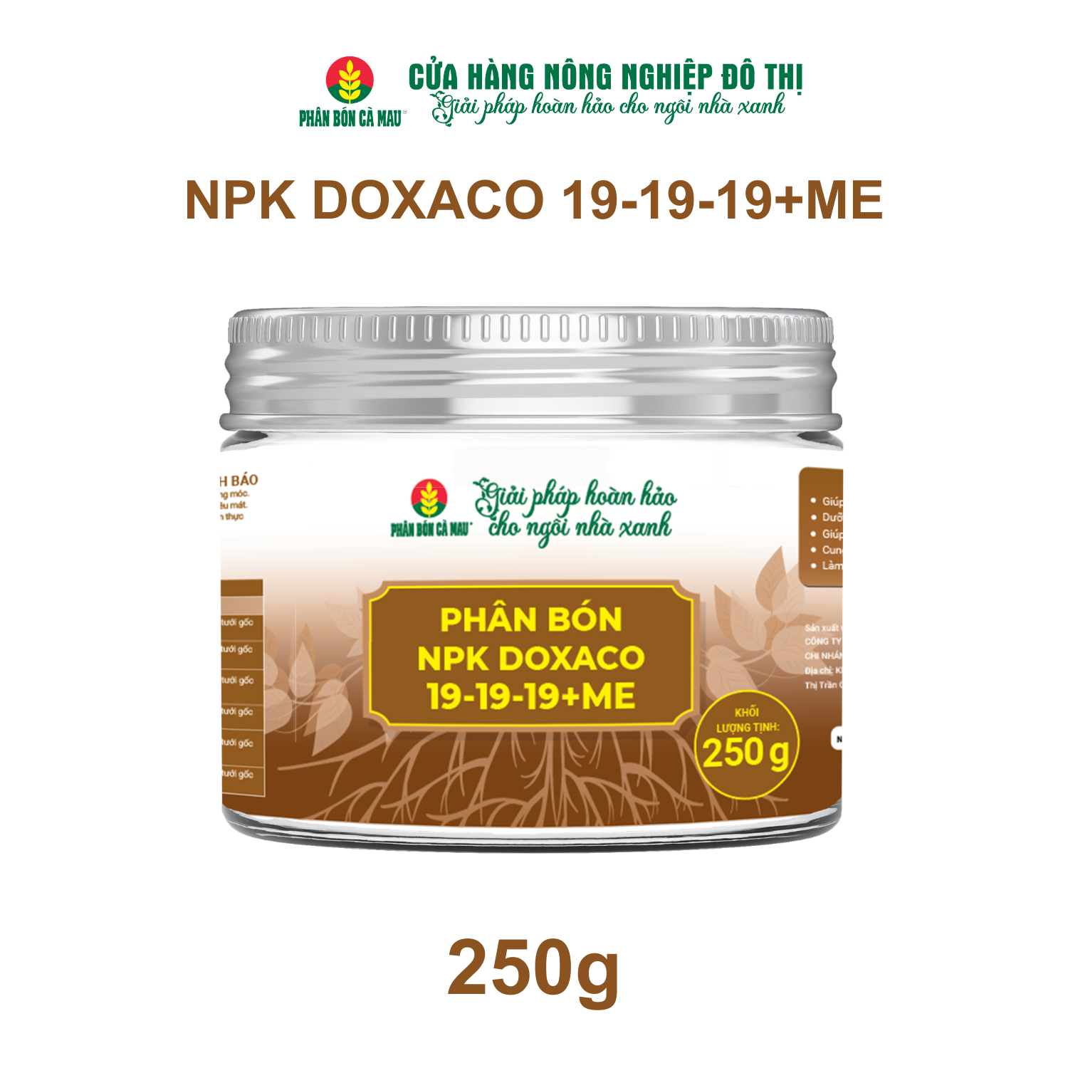 Phân bón NPK DOXACO 19-19-19+ME- Phù hợp nhiều loại cây trồng và giai đoạn sinh trưởng - 250g