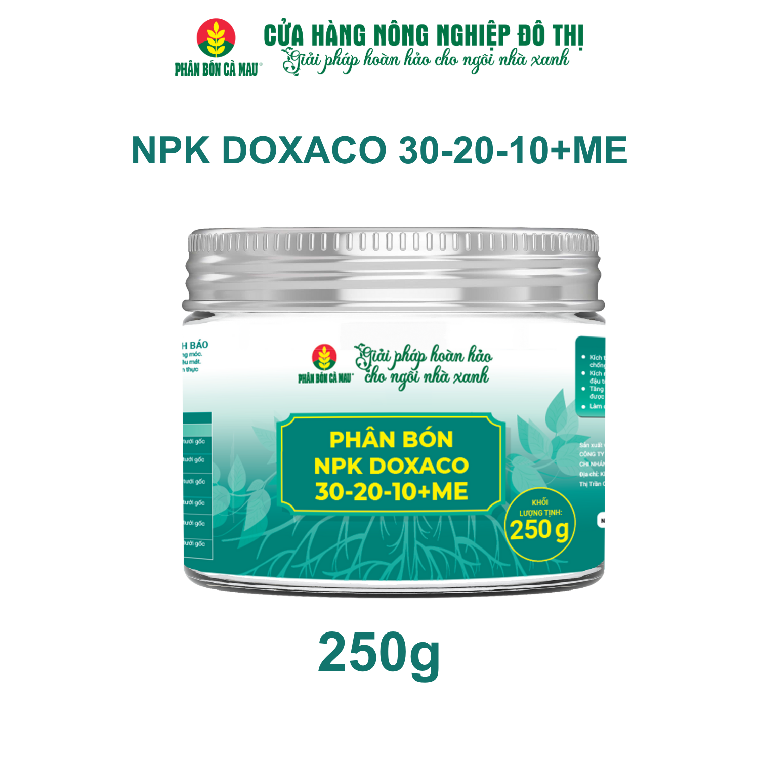 Phân bón NPK DOXACO 30-20-10+ME - Phù hợp nhiều loại cây trồng và giai đoạn sinh trưởng - 250g